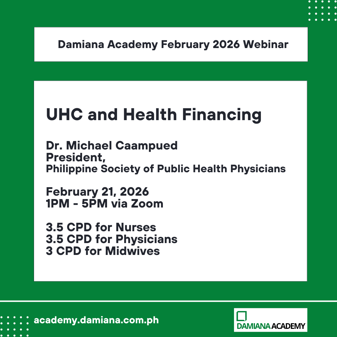 CPD Webinar: UHC and Health Financing